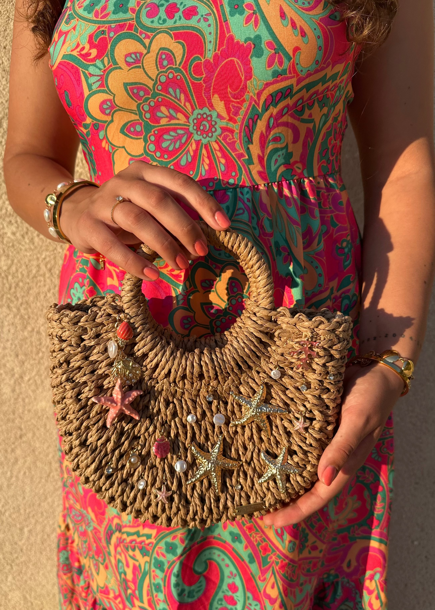 PRE-ORDER Pink Sea Life Beach Bag