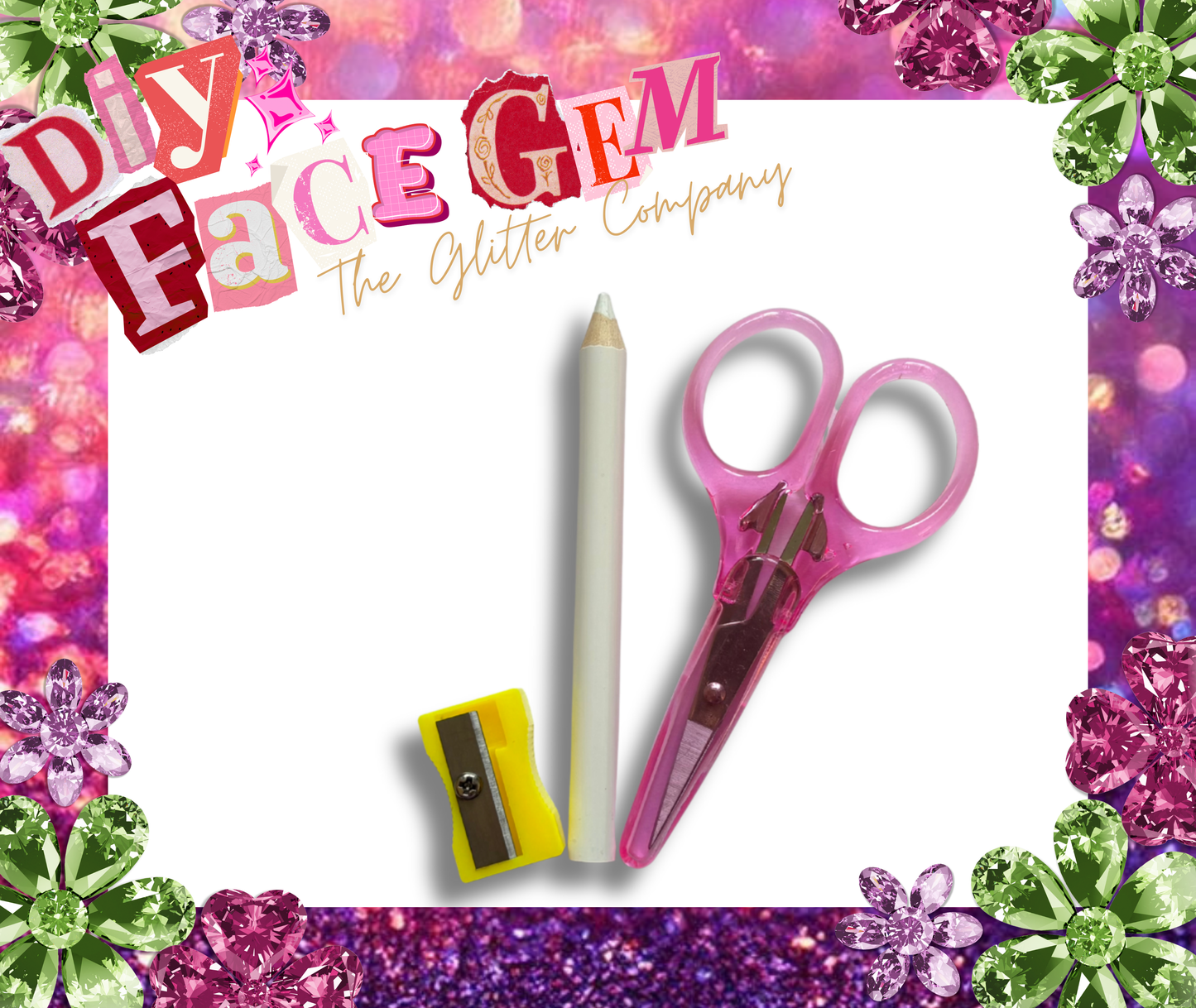 DIY Mystic Lagoon Flower Face Gem Kit