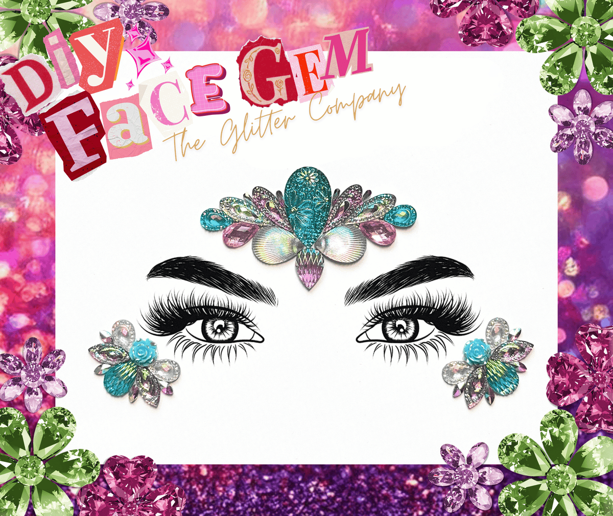 DIY Frosted Blossom Face Gem Kit