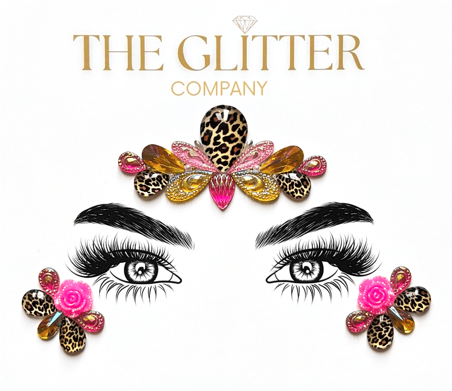 Tropical Panther Face Gem