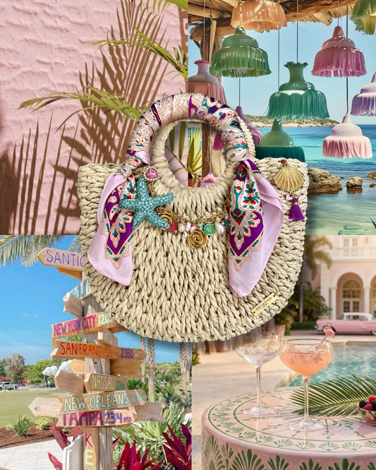 LIMITED EDITION Blush & Blue Waves Bag