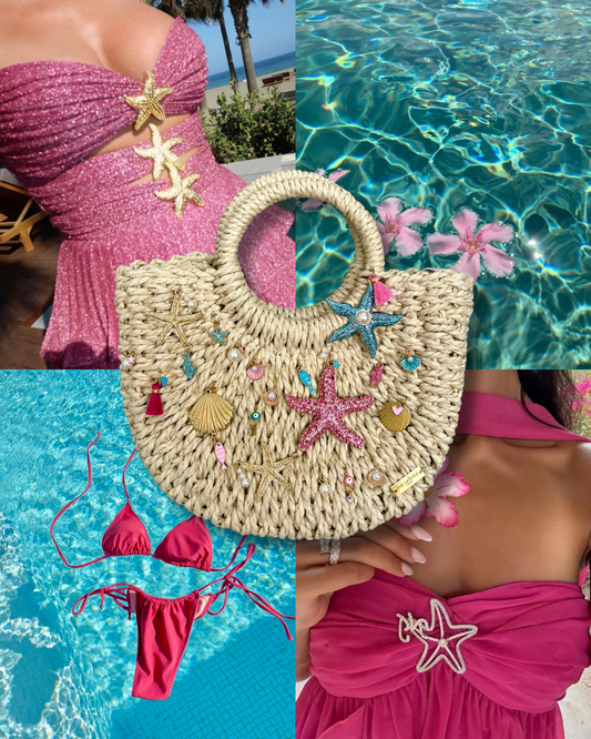 LIMITED EDITION Blush & Blue Waves Bag