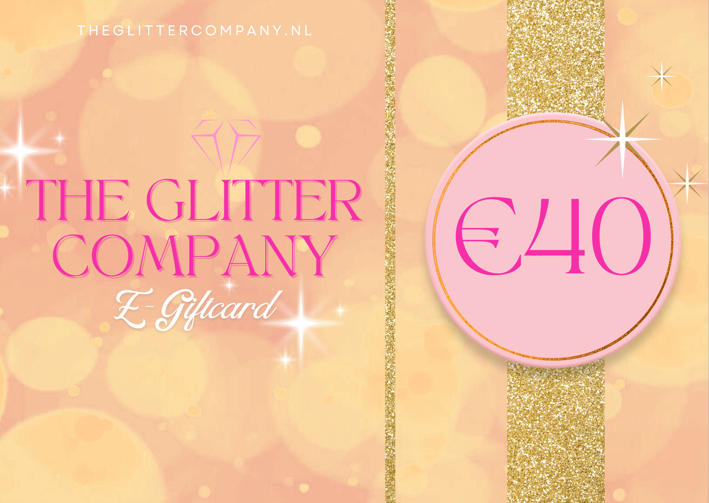 ✨ The Glitter Company E-Giftcard – Vanaf €5 tot jouw perfecte waarde! ✨