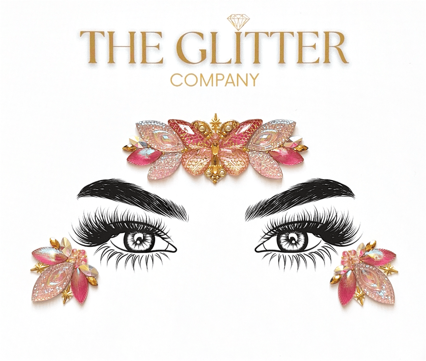 Rosy Flutter Face Gem