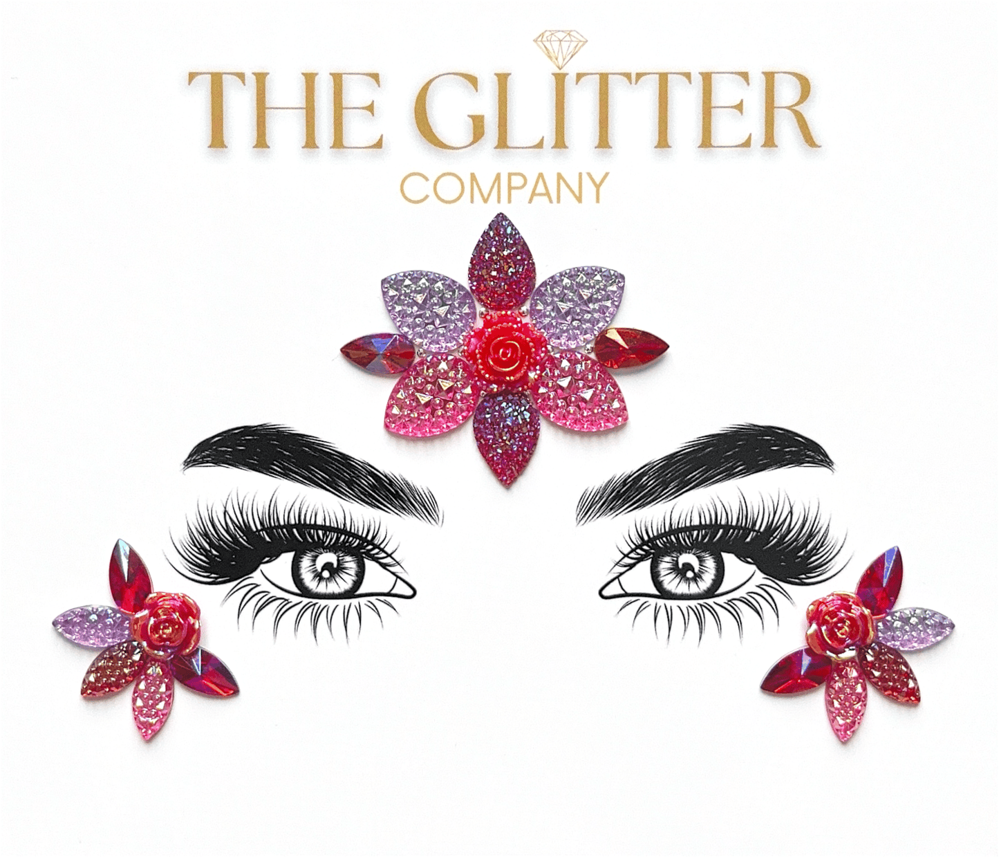 Scarlet Blossom Face Gem