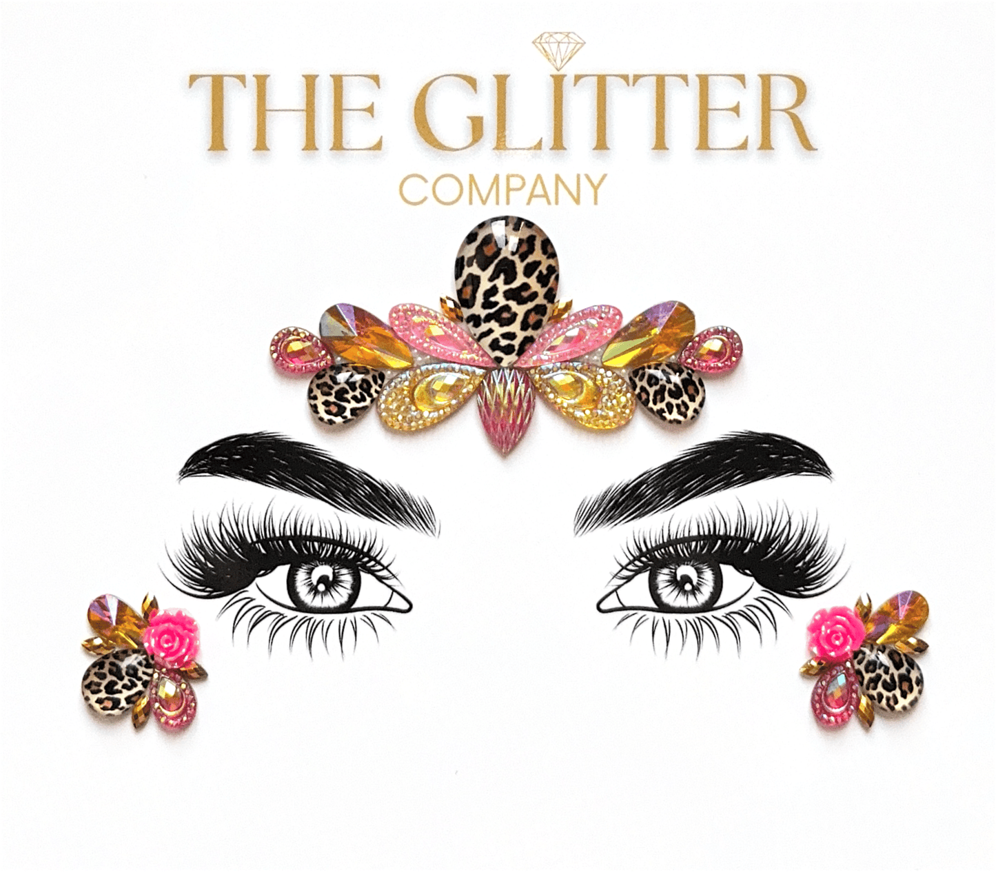 Tropical Panther Face Gem