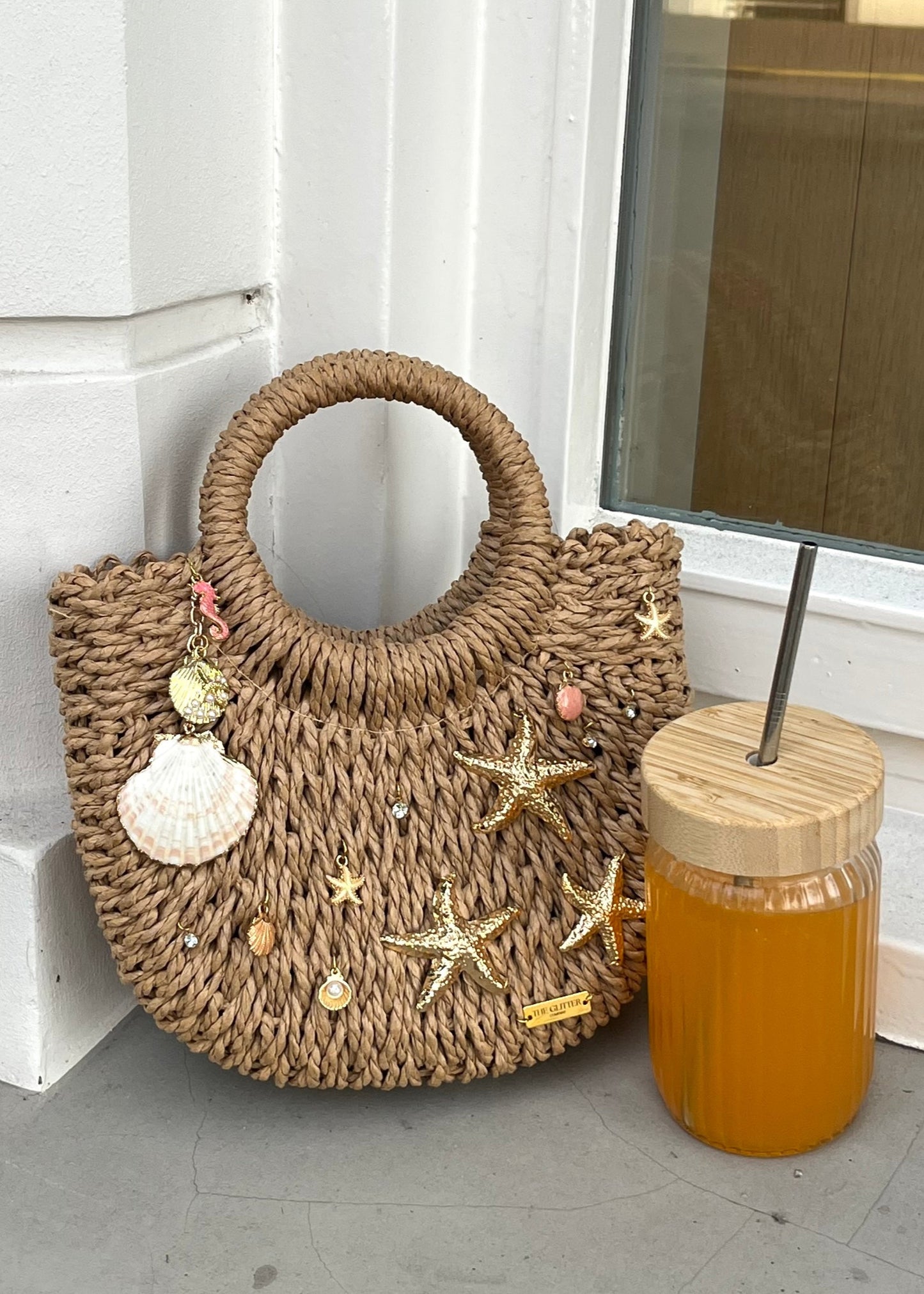 Peachy Shells Beach Bag
