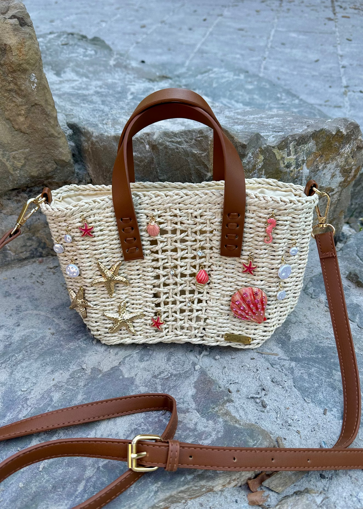 Coral Kiss Beach Bag