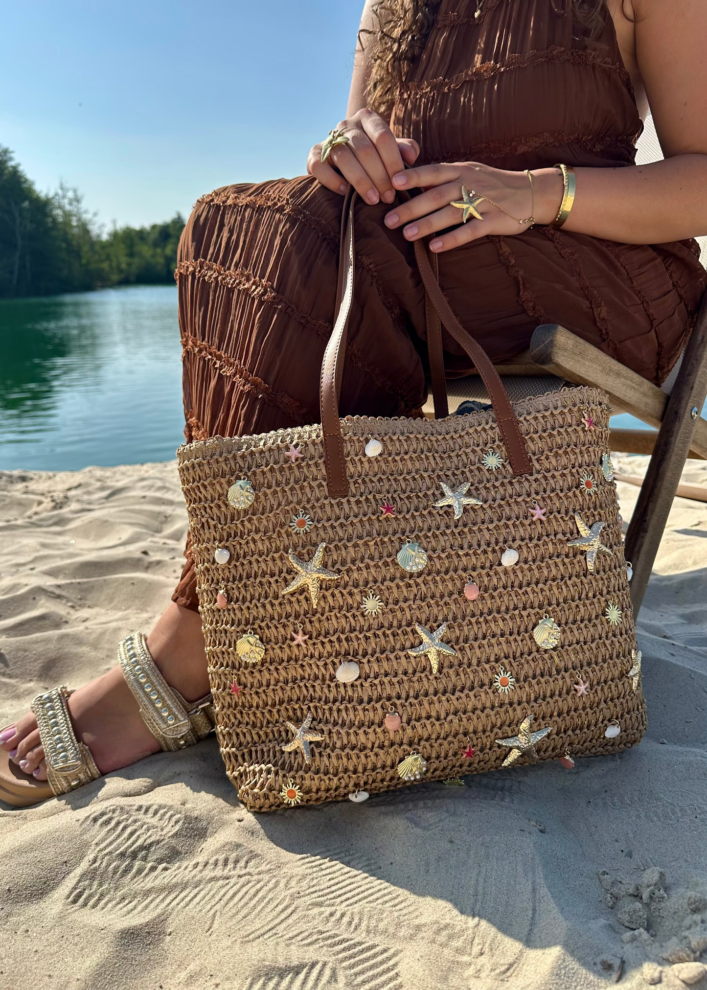 Sunkissed Shells Beach Bag