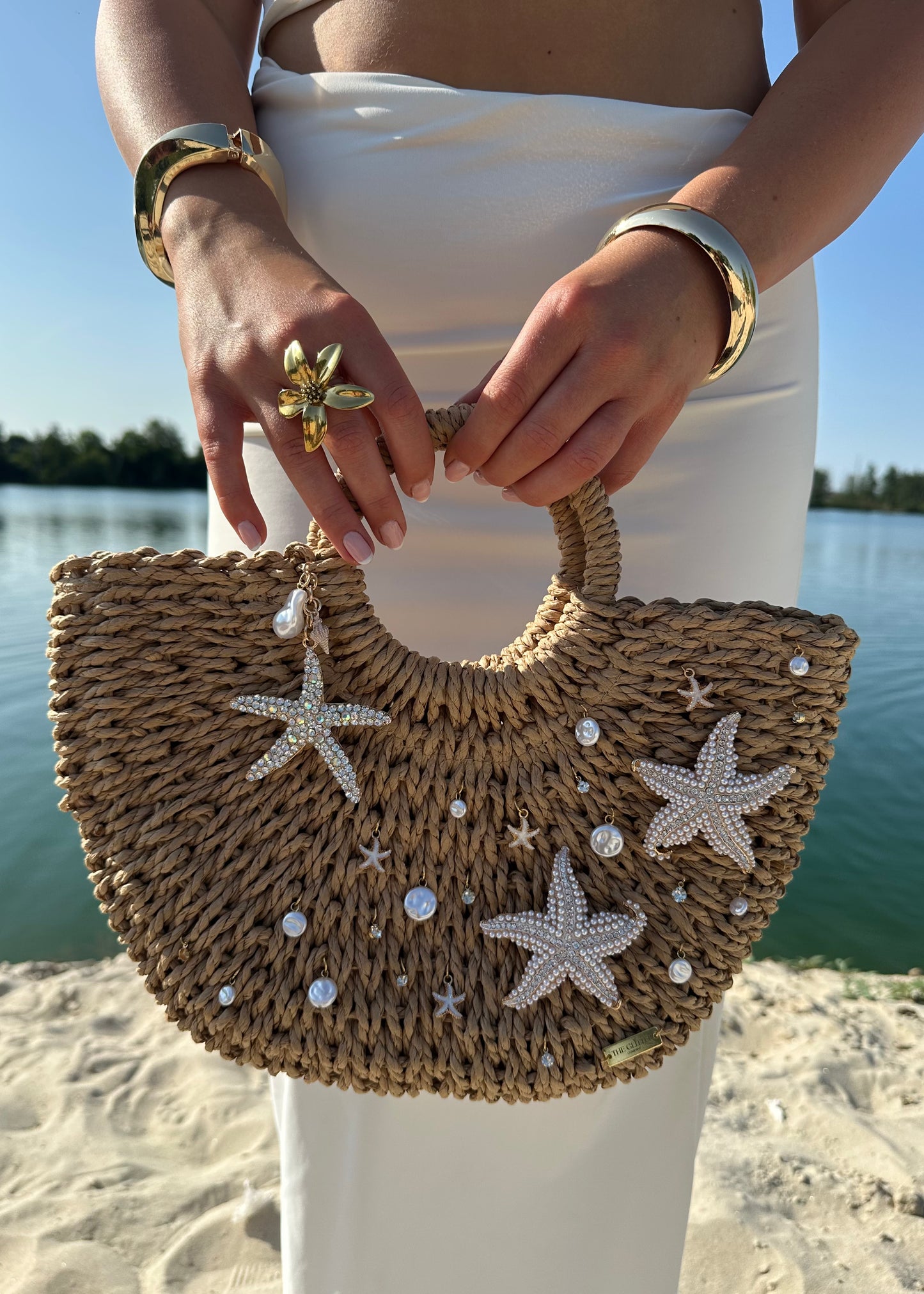 Sea of Pearls Beach Clutch