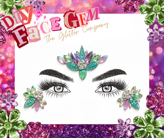 DIY Mystic Lagoon Shell Face Gem Kit