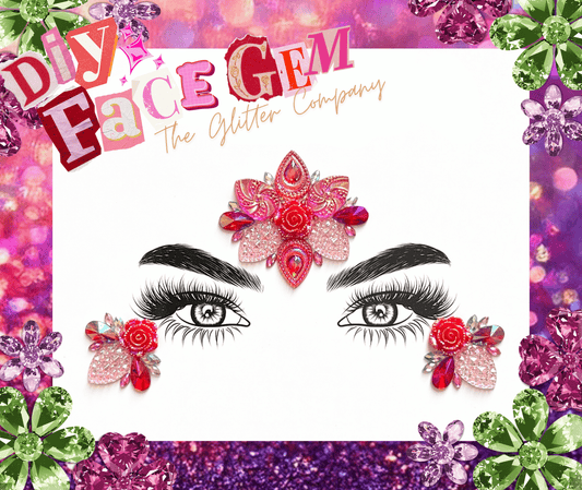 DIY Blush Rose Face Gem Kit