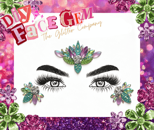 DIY Mystic Lagoon Flower Face Gem Kit