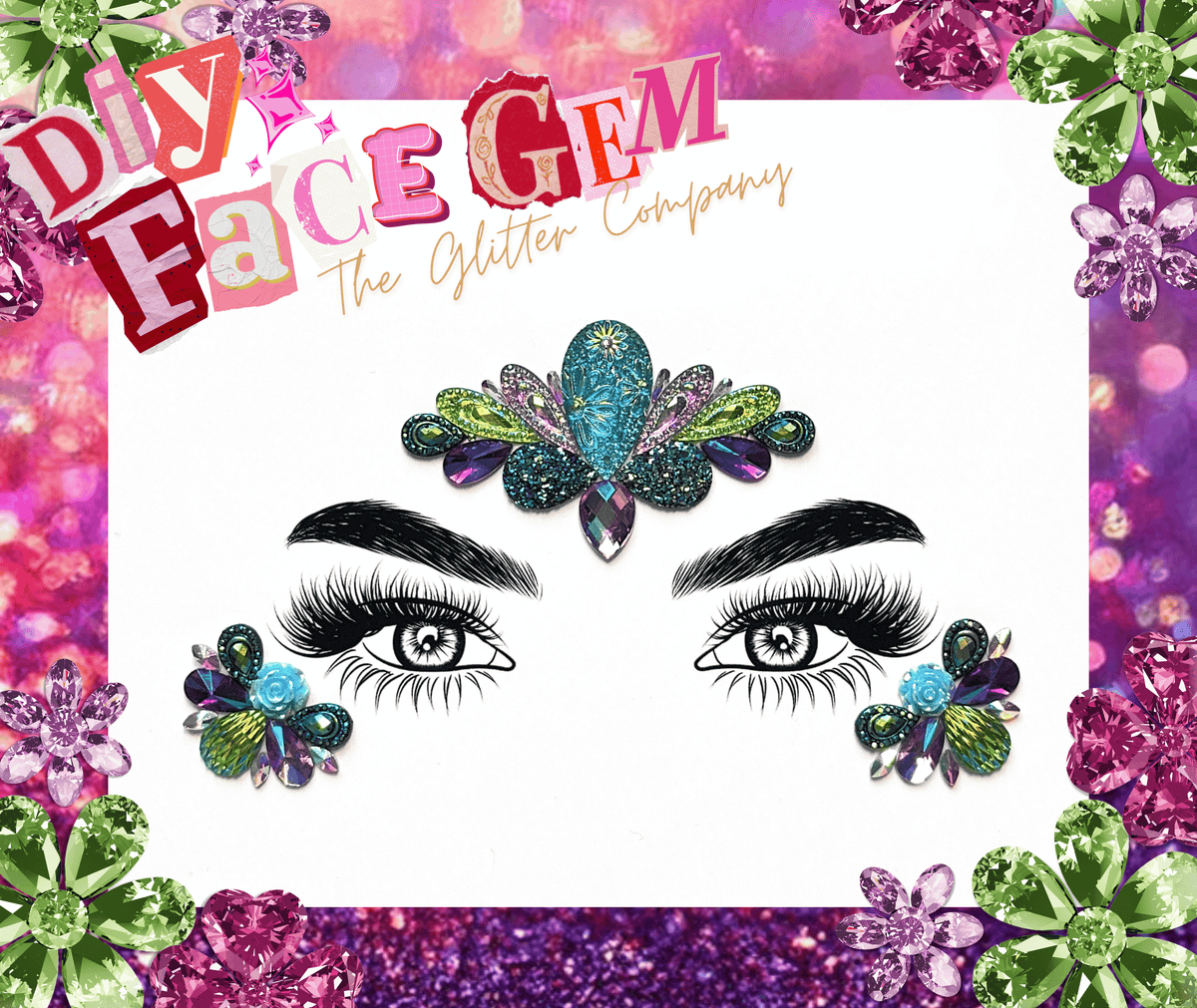 DIY Wildflower Waves Face Gem Kit