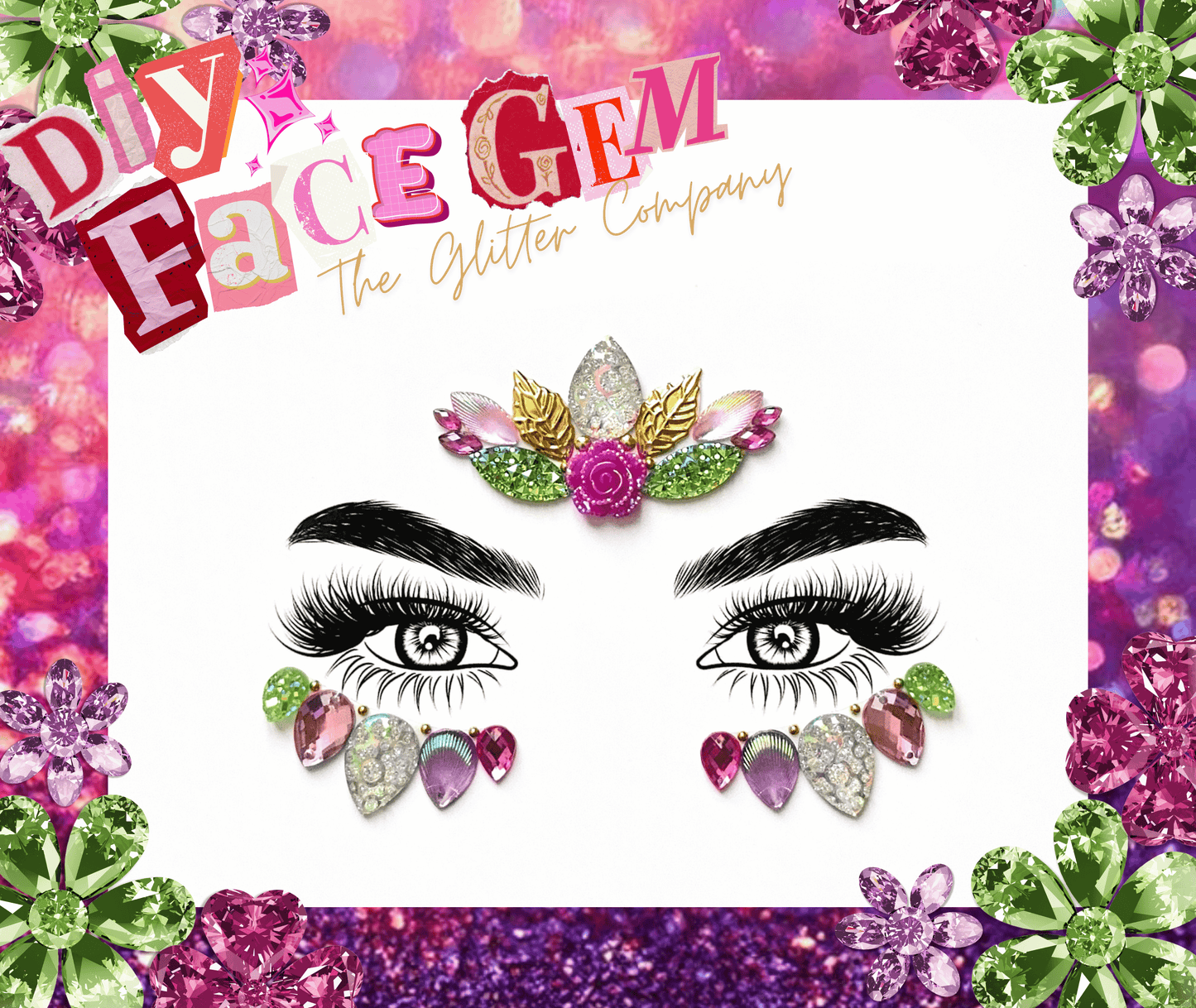 DIY Lavender Blossom Face Gem Kit