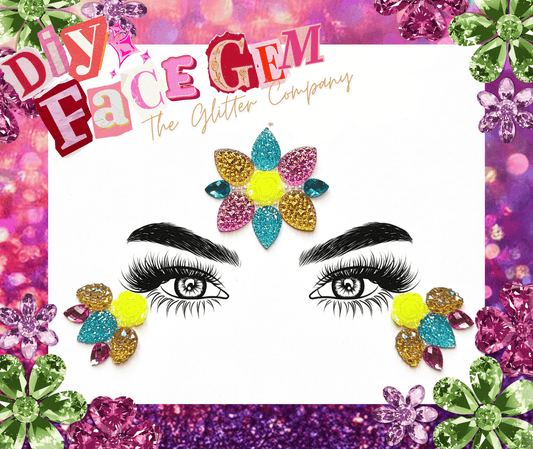 DIY Neon Bloom Face Gem Kit