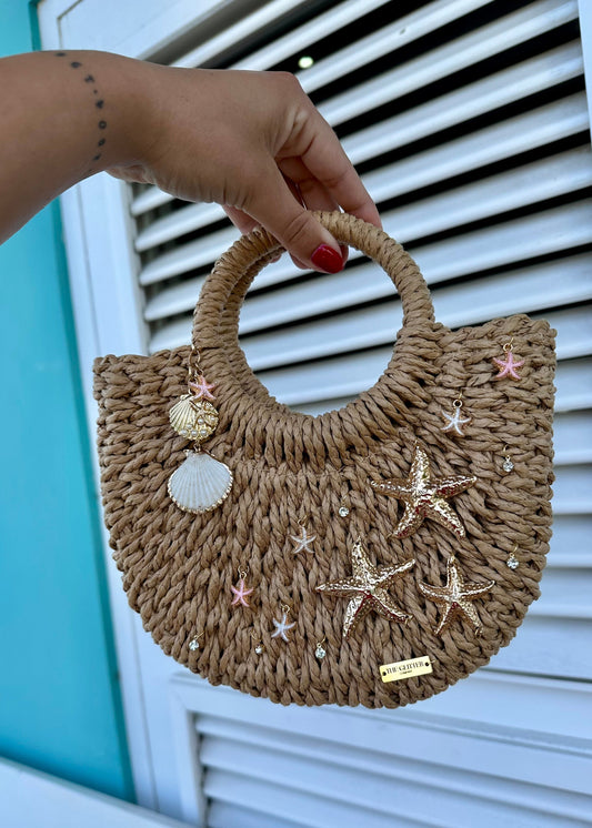 Brown Star Beach Bag